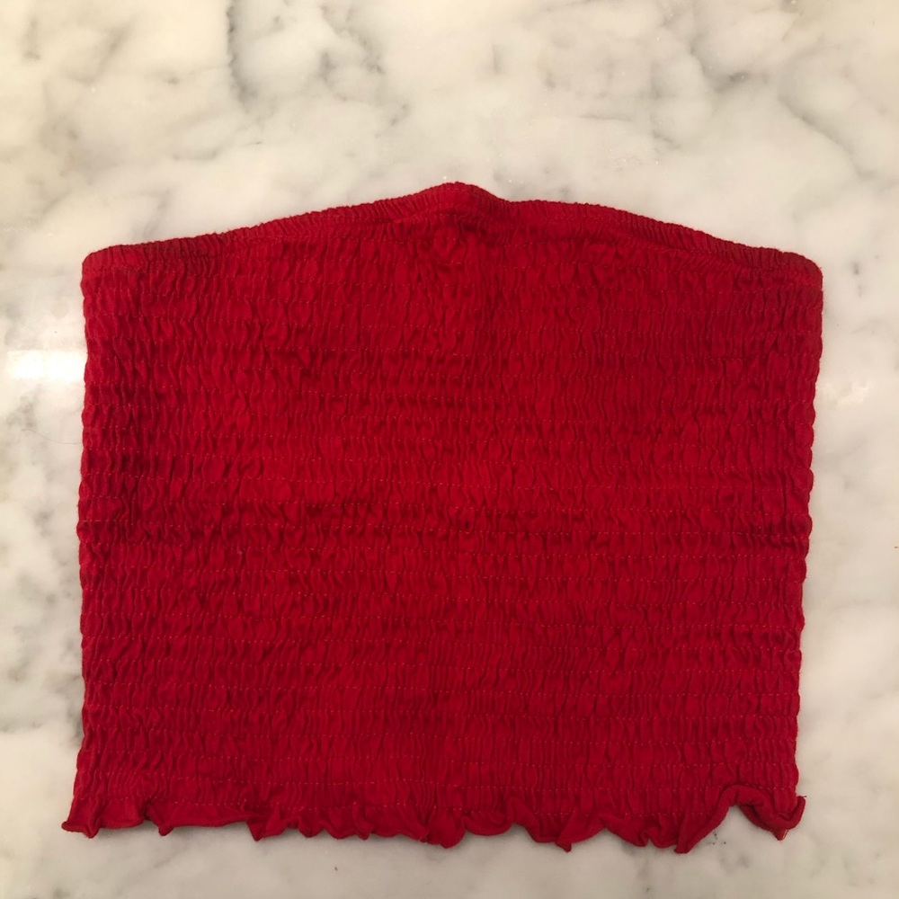 GARAGE ruched tube top